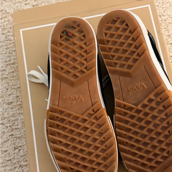 Vans Black and White Platform Old Skool Sneakers with Gum Accent - Picture 6 of 8